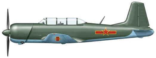 Nanchang CJ-6 Training profile drawing