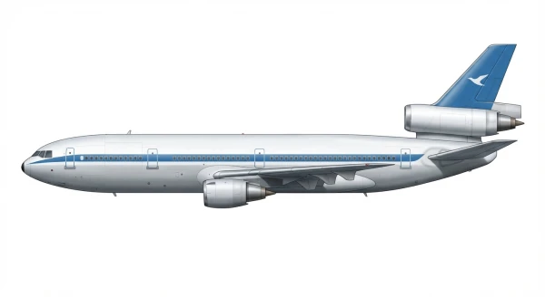 Profile drawing of McDonnell Douglas DC-10