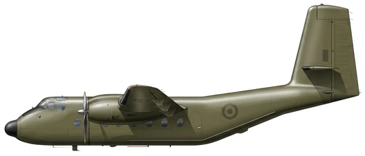 de Havilland Canada DHC-4 Caribou Transport profile drawing