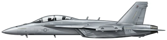 Boeing EA-18G Growler Other profile drawing