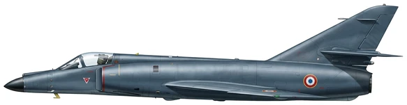 Dassault Étendard IVM Combat profile drawing