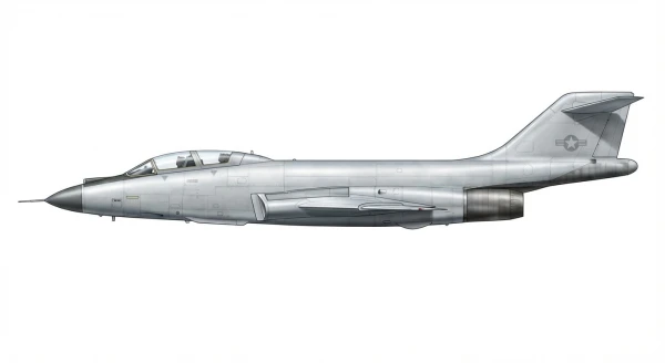 Profile drawing of McDonnell Douglas F-101 Voodoo