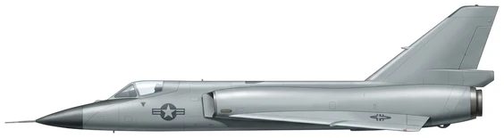 Convair F-106 Delta Dart Combat profile drawing