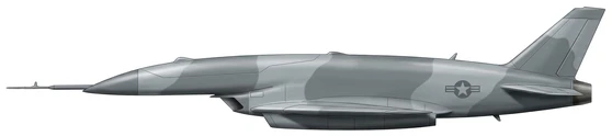 Anduril FQ-44 Fury military drones side profile drawing