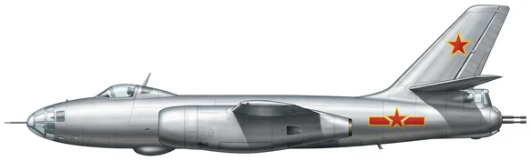Harbin H-5 bombers side profile drawing