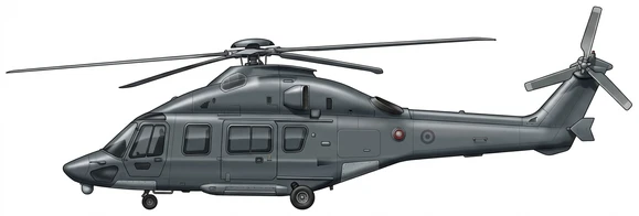 Airbus Helicopters H175 Helicopter profile drawing