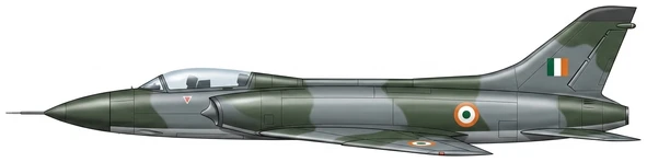 HAL HF-24 Marut Combat profile drawing