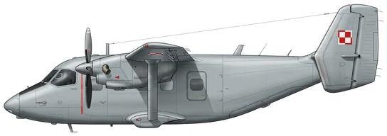 PZL Mielec M28 Skytruck Transport profile drawing