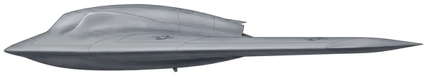 Lockheed Martin RQ-170 Sentinel military drones side profile drawing