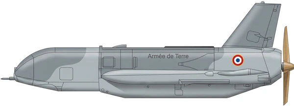 Sagem Sperwer military drones side profile drawing