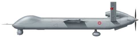 TAI Anka military drones side profile drawing