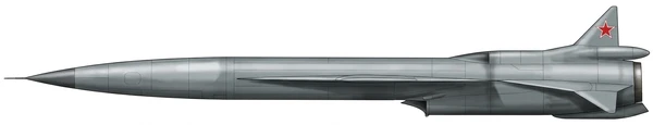 Tupolev Tu-123 Yastreb military drones side profile drawing