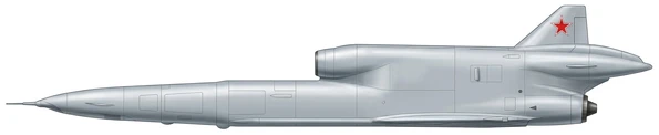 Tupolev Tu-141 Strizh military drones side profile drawing