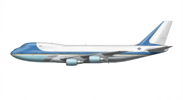 Profile drawing of Boeing VC-25 "Air Force One"