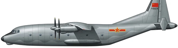 Shaanxi Y-9 Transport profile drawing