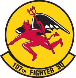 107th Fighter Squadron emblem