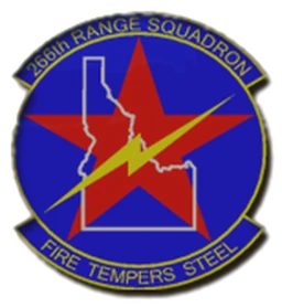 266th Range Squadron emblem