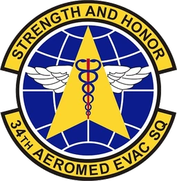 34th Aeromedical Evacuation Squadron emblem
