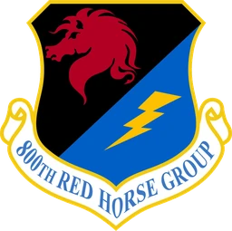 800th RED HORSE Group emblem