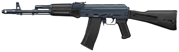 Kalashnikov Concern AK-74M assault rifle side profile drawing