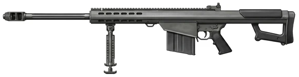 Barrett Barrett M82 / M107 anti materiel sniper rifle side profile drawing