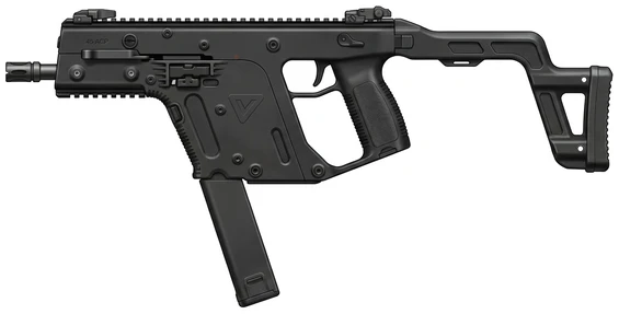 Transformational Defense Industries Kriss Vector submachine gun side profile drawing
