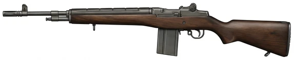 Rock Island Arsenal M21 sniper rifle side profile drawing