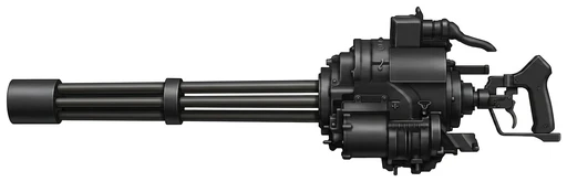 General Electric M134 Minigun / GAU-2 heavy machine gun side profile drawing