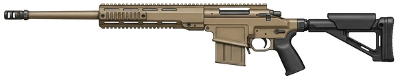 Remington Arms M2010 ESR sniper rifle side profile drawing