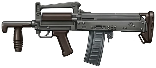 CKIB SOO OC-14 "Groza" bullpup assault rifle side profile drawing