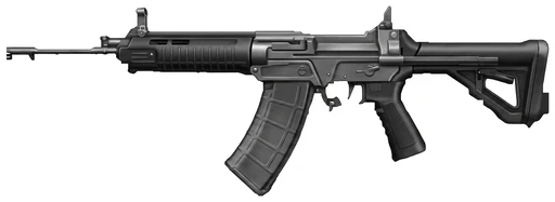 Chongqing Jianshe QBZ-191 assault rifle side profile drawing