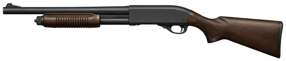 Remington Arms Remington 870 combat shotgun side profile drawing
