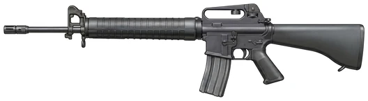 205th Armory T65 assault rifle side profile drawing