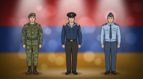 Armênia military personnel in dress uniforms