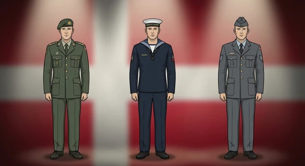 Dinamarca military personnel in dress uniforms