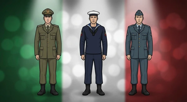 Italy military personnel in dress uniforms