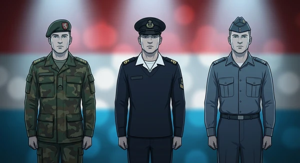Luxemburgo military personnel in dress uniforms