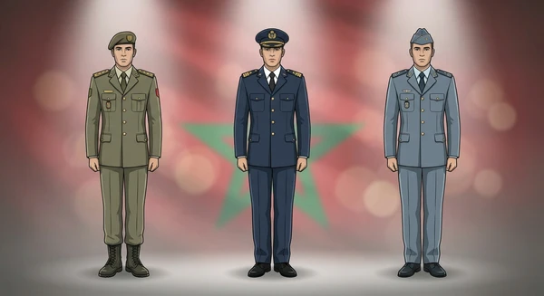 Morocco military personnel in dress uniforms