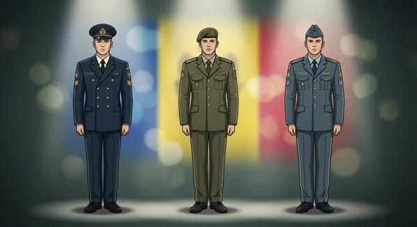 Moldávia military personnel in dress uniforms