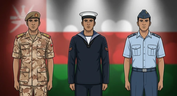 Oman military personnel in dress uniforms
