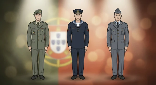 Portugal military personnel in dress uniforms