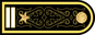 Kazakhstan Navy Үшінші дәрежелі капитан Üşinşi därejeli kapïtan insignia