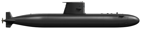 Agosta-class profile silhouette