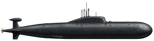 Akula-class profile silhouette