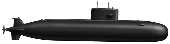 Amur-class profile silhouette