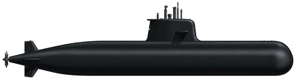 Collins-class profile silhouette