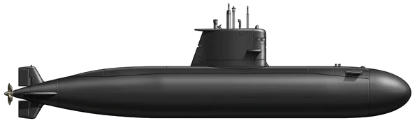 Daphné-class profile silhouette