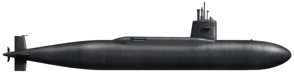George Washington-class profile silhouette