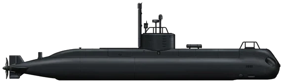 Ghadir-class side profile drawing