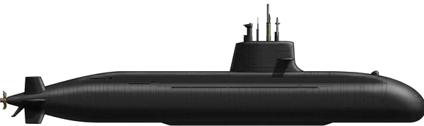 Taigei-class side profile drawing
